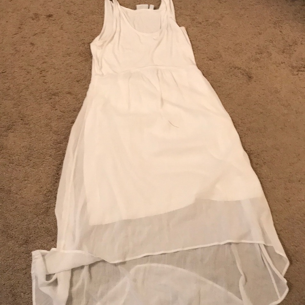 White New York and Company hi low dress